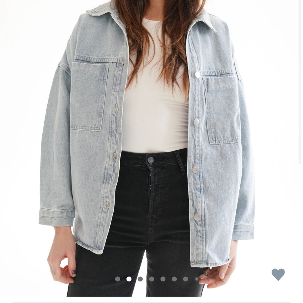 Carly Jean Los Angeles Light Blue Jean Jacket